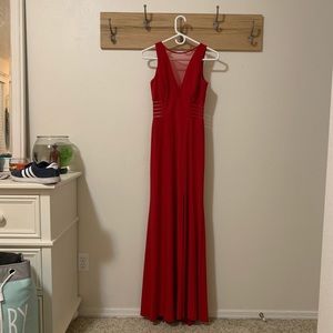 Morgan & Co Red Prom Dress